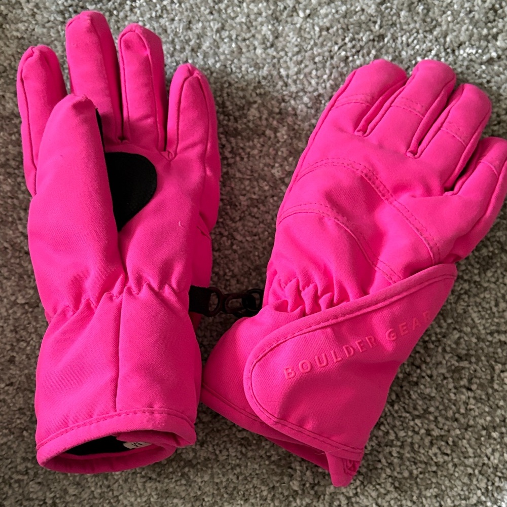 Boulder Gear Kids Pink Winter Gloves